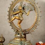 Vintage Brass Nataraja with Frame | 34" x 27" x 11" | 32 kg | Removable Sacred Frame | Dancing Shiva Cosmic Dance | Temple Art | Jaipurio